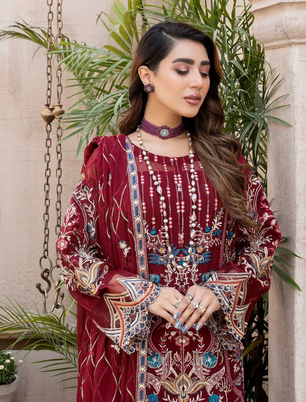JANIRA SEMI-STITCHED FANCY CHIFFON BY ADAN LIBAS